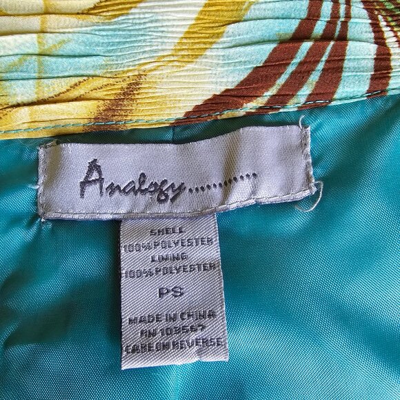Tropical print Analogy jacket, size PS - Picture 5 of 5